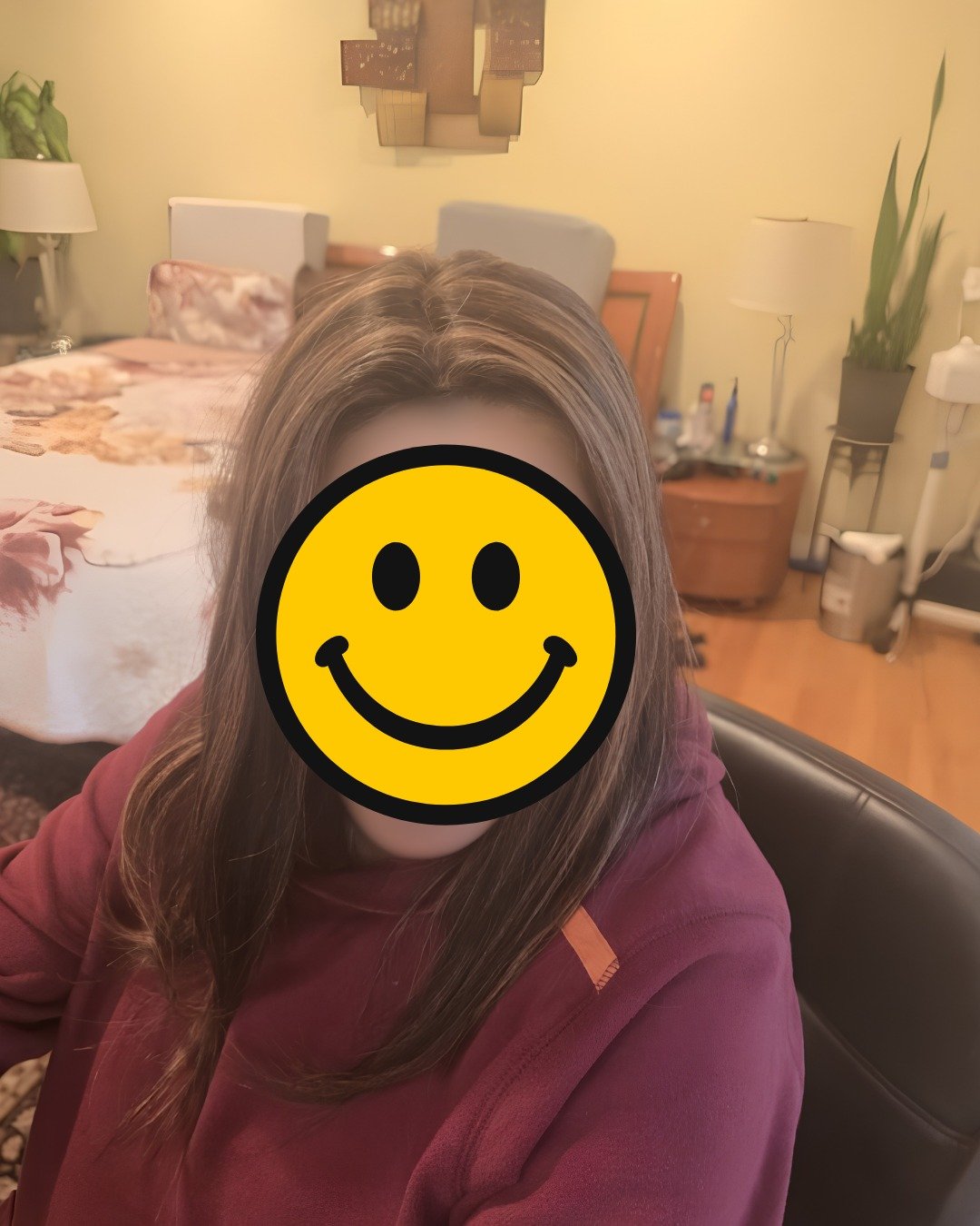 Hair topper after result with fuller volume